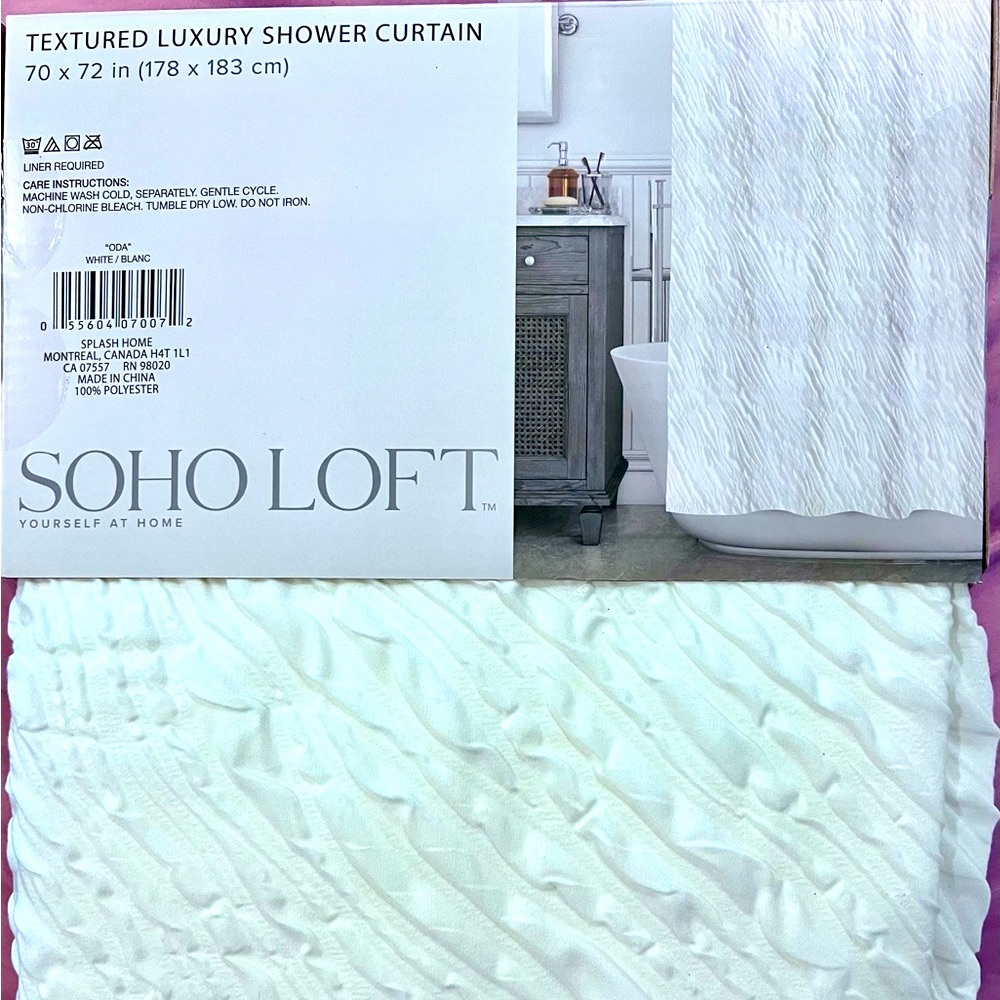 Textured Luxury Shower Cutain